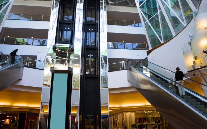 Escalators and elevators