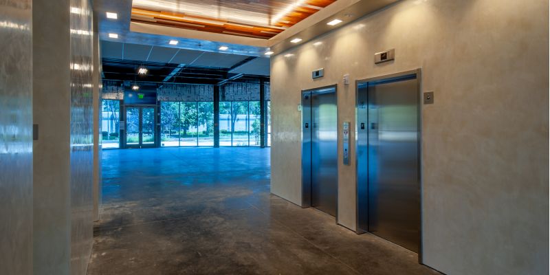 Empty Elevator Lobby